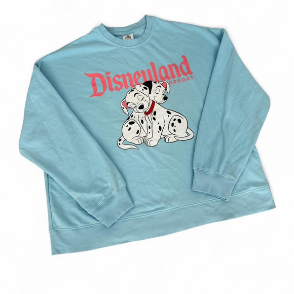 Disneyland 101 Dalmatians Blue Long Sleeve Sweatshirt - Size M - Picture 1 of 6